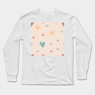 Cross-Stitch Appalachia: Hearts Long Sleeve T-Shirt